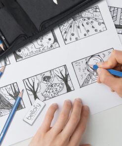 Bellofy 33 pack Drawing Kit with 100 Sheets Pad | Drawing Kit for Adults comes with Sketch Supplies for Kids, Beginners & Artists | Drawing Set contains Sketching Pencils, & more drawing stuff 32 81tsGxPnFJL 2