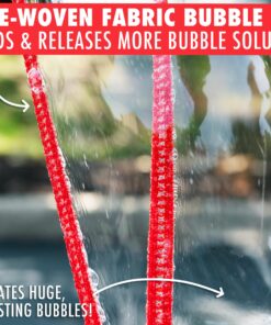 The Original Giant Bubble Wand Makes The World's Longest Bubbles, Over 36 feet Long, Includes 2.7 Gallons of Giant Bubble Solution, Non-Toxic Certified 22 81tsKIsY0EL