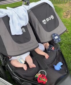 BOB Gear Revolution Flex 3.0 Duallie Double Jogging Stroller, Graphite Black 54 81ttBowoYLL