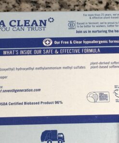 Seventh Generation Fabric Softener Sheets, Free and Clear, 80 Count 29 81ttc0XpC6L