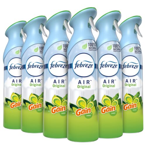 Febreze Air Freshener and Odor Eliminator Spray, Gain Original Scent, 8.8 Oz (Pack of 6) 8.8 Ounce (Pack of 6)