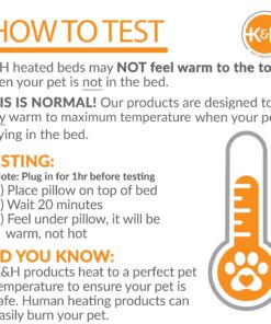 K&H Pet Products Lectro-Kennel Outdoor Heated Pad with Free Cover Black Medium 16.5 X 22.5 Inches 60 Watts 23.0"L x 17.0"W x 1.0"Th Retail Box 14 81tubPSILZL 15
