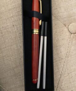 IDEAPOOL Genuine Rosewood Ballpoint Pen Writing Set - Extra 2 Black Ink Refills - Fancy Nice Gift Wooden Pen Set for Signature Executive Business Journaling 45 81tvl5sf9wL