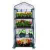 Gardman R687 4-Tier Mini Greenhouse, 27" Long x 18" Wide x 63" High,Black