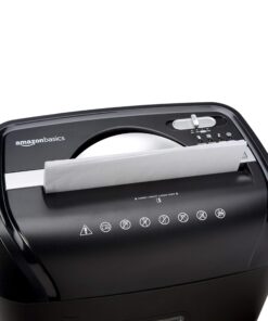 Amazon Basics 12 Sheet Cross Cut Paper and Credit Card Home Office Shredder with 4.8 Gallon Bin, Black 21 81twjMh2vdL