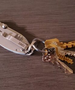 CRKT Squid Folding Pocket Knife: Compact EDC Straight Edge Utility Knife with Stainless Steel Blade and Framelock Handle Silver Stonewash 45 81tyqbB30AL