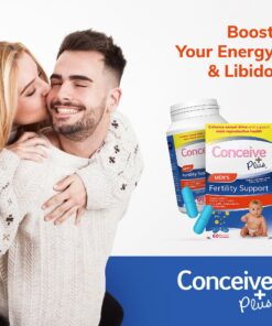 Conceive Plus Fertility Supplements for Men, Male Fertility Booster Prenatal – Optimal Sperm Count & Motility - Maca, L-Arginine, Zinc, Folate Folic Acid & Magnesium – 60 Vegetarian Soft Blue Capsules 22 81u0JA0PiBL 2