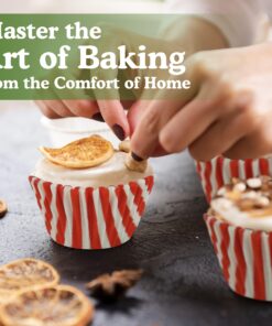 Regency Wraps Standard Baking Cups Greaseproof Professional Grade For Cupcakes and Muffins, Red/White Stripe, Pack of 40 14 81u0xu08GKL