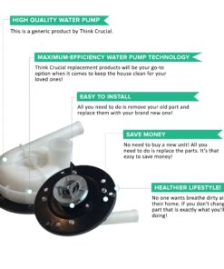 Alternative view of Think Crucial Replacement for Maytag, Magic Chef & Norge Washing Machine Water Pump, Compatible With Part # 1002240, 21002219, 21001906, 21001873, 21001723, 35-6465 & 35-6780