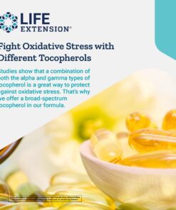 Life Extension Gamma E Mixed Tocopherols & Tocotrienols – Complete Vitamin E Spectrum, Antioxidant Protection – Non-GMO, Gluten-Free – 60 Softgels 11 81u1kSOtLL