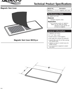 Deflecto Magnetic Vent Cover, For Sidewall and Floor Vents, 5" x 12", 3 Pack (MVCX512),White 5x12 Inch 5 81u2H3kBdjL