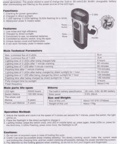 ThorFire Solar Flashlight Hand Crank Solar Powered Rechargeable Flashlight IPX6 Waterproof LED Emergency Lights Dynamo Torch Ideal for Camping Outdoor Climbing Backpack Hiking 51 81u38zHOoeL