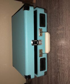 Crosley CR8005D-TU Cruiser Deluxe Vintage 3-Speed Bluetooth Suitcase Vinyl Record Player Turntable, Aqua 43 81u3jqblfjL