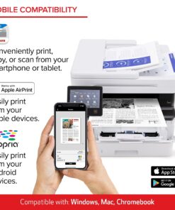 Canon imageCLASS MF465dw - All in One, Wireless, Mobile Ready, Duplex Laser Printer with Expandable Paper Capacity and 3 Year Limited Warranty,White 22 81u4FlomVuL