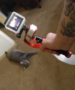 AFUNTA Pro Handheld Video DSLR Camera Stabilizer Steady Compatible GoPro Cannon Nikon Sony Camera Cam Camcorder DV Smartphone up to 2.1 lbs with Smooth Pro Steady Glide -Red/Silver/Black 26 81u4Nv r4YL