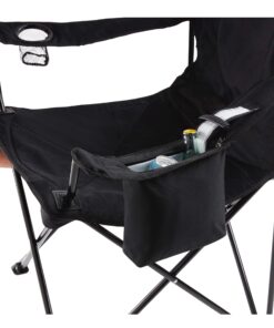 Coleman Portable Camping Chair with 4-Can Cooler, Fully Cushioned Seat and Back with Side Pocket and Cup Holder, Carry Bag Included, Collapsible Chair for Camping, Tailgates, Beach, and Sports Black 23 81u4gn4ByL