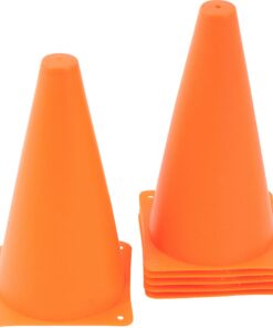 Trademark Innovations Plastic Cone Sports Training Gear, 9-Inch 12-packs Orange