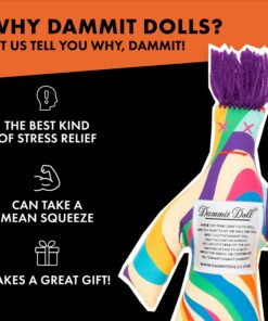 Dammit Doll - Classic Random Color, Stress Relief - Gag Gift - 1 Doll 23 81u882Lrc7L