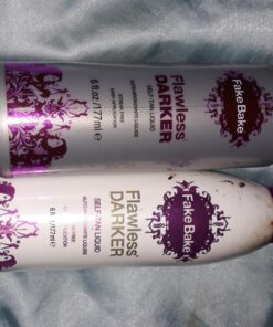 Fake Bake Flawless Darker Self-Tanning Liquid Streak-Free, Long-Lasting Natural Glow For All Skin Tones - Sunless Tanner Includes Professional Mitt For Easy Application, Black Coconut Scent - 6 oz 6 Fl Oz (Pack of 1) 65 81u8x2C4g3L