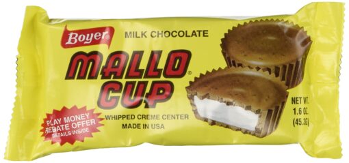 Boyer Candy Company Mallo Cups - 24 Count, 1.5ounces milk chocolate, coconut, marshmallow, mallo