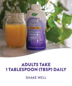 Nature's Way Liquid Iron, Provides Daily Value of Iron, Sugar Free, Berry Flavored, 16 Fl. Oz. 22 81u9EHGbI7L