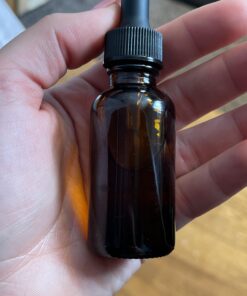 DropperStop 1oz Amber Glass Dropper Bottles (30mL) with Tapered Glass Droppers - Pack of 2 32 81u9H7jUrHL