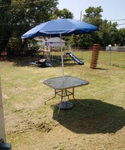 ONIVA - a Picnic Time Brand Outdoor Canopy Sunshade Beach Umbrella 5.5' - Small Patio Umbrella - Beach Chair Umbrella, (Navy Blue),822-00-138-000-0 Navy Blue 41 81uAe53ywzL