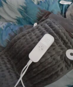 Heating Pad for Back, Neck and Shoulder Pain Relief, Electric Heating Pads for Cramps with 6 Heat Settings, Auto Shut-Off, Moist Dry Heat Options, Machine Washable, 12" x 24", Gifts for Women, Men Stripe 37 81uBX3PipiL