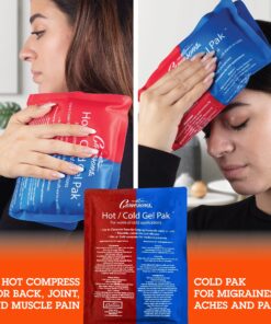 Hot or Cold Gel Pack - XL Ice & Heating Pack (8"x11") - Large Reusable Paks for Warm & Cold Compress, Treating Injuries, Physical Therapy - Keeps Food at Desired Temperature Warm or Cold for Hours 1 13 81uCMayHaQL 2
