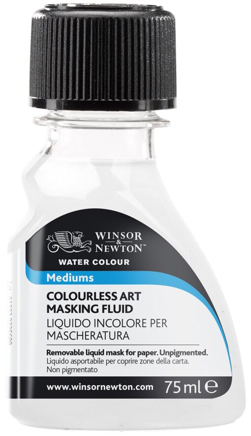 Winsor & Newton Watercolor Medium, Art Masking Fluid, Colourless, 75ml (2.5-oz) bottle 2.5-oz Bottle