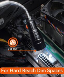 LED Magnetic Pickup Tools, Christmas Gifts for Men, Telescoping Magnetic Flashlights with Extendable Magnet Stick, Stocking Stuffers for Men, Dad, Husband, Craftsman and Mechanic, Black Black Magnetic Tool 14 81uHS8oDlbL