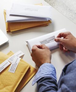 DYMO Authentic LW Mailing Address Labels | DYMO Labels for LabelWriter Label Printers (1-1/8" x 3-1/2"), 2 Rolls of 130 (260 Total) 14 81uINYi8xS