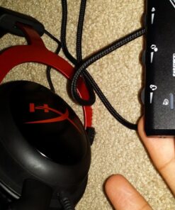 HyperX Cloud II - Gaming Headset, 7.1 Surround Sound, Memory Foam Ear Pads, Durable Aluminum Frame, Detachable Microphone, Works with PC, PS5, PS4, Xbox Series X|S, Xbox One – Red Wired 35 81uIdEHaGL