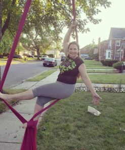 Easy Hang (4FT) Tree Swing Strap X1 - Holds 2200lbs. - Heavy Duty Carabiner - Bonus Spinner - Perfect for Tire and Saucer Swings - 100% Waterproof - Easy Picture Instructions - Carry Bag Included! 4 Feet Single 27 81uJYDjtQuL