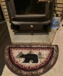 Cozy Cabin CC5275 Birch Bear Non Skid Rug 19"x31" Wedge Brown 19 in x 31 in 26 81uKSlR F1L
