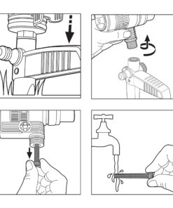 Gardena 38124 ZoomMaxx Oscillating Sprinkler on Metal Step Spike, Grey, Orange 2300 Sq. Ft. - ZoomMaxx 21 81uMT4jxfYL