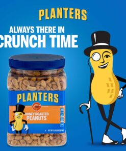 Alternative view of PLANTERS Honey Roasted Peanuts, 34.5 oz. Resealable Jars (Pack of 2) - Premium Quality Peanuts - Sweet and Salty Snack - Sweet Peanut Snack - Wholesome Snacking - Kosher