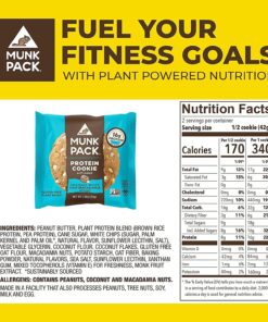Alternative view of Munk Pack Soft Baked Protein Cookie | Plant Based & Vegan Snacks | Non-GMO Coconut White Chip Macadamia | Individually Wrapped Gluten Free Chewy Cookies | 12 Pack 2.96 Ounce (Pack of 12)