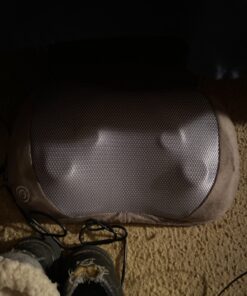 Snailax Shiatsu Massage Pillow with Heat -Deep Kneading Neck Shoulder Lumbar Calf Leg Foot Back Massager, Plush Cozy Design, Gifts for Men Woman 15.7" x 9.6" x 3.9" 45 81uPS91TNhL