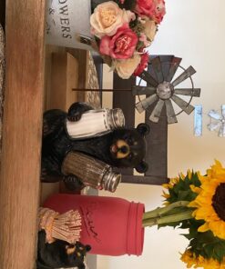 Decorative Black Bear in a Beehive Honey Pot Toothpick Holder Figurine for Cabin or Rustic Lodge Decor Sculptures and Statuettes As Collectible Wildlife Animal Gifts 15 81uQKrLe0CL 1