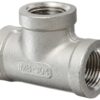 Stainless Steel 304 Cast Pipe Fitting, Tee, Class 150, 1/2" NPT Female 15 81uS3xkiWIL