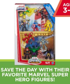 Marvel Playskool Heroes Super Hero Adventures Ultimate Set, 10 Collectible 2.5-Inch Action Figures, Toys for Kids Ages 3 and Up (Amazon Exclusive) Multicolor 17 81uToCVl wL