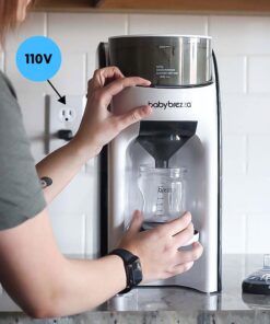 New and Improved Baby Brezza Formula Pro Advanced Formula Dispenser Machine - Automatically Mix a Warm Formula Bottle Instantly - Easily Make Bottle with Automatic Powder Blending Advanced, White 23 81uUZ7s3KgL