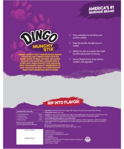 Alternative view of Dingo Munchy Stix, Made With Real Chicken, 50-Count, Red (P-22042) 50 Count (Pack of 1)