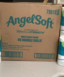 ANGEL SOFT Toilet Paper Bath Tissue, 48 Double Rolls, 260+ 2-Ply Sheets Per Roll 50 81uWcDHSFbL