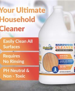 Sheiner's Hardwood Floor Cleaner, Laminate Floor Cleaner, Household Supplies, for Deep Cleaning of Wood, Natural and Engineered Flooring, pH Neutral and Non Toxic, 1 Gallon 11 81uWzzumCL