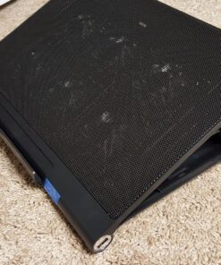 AICHESON Laptop Cooling Pad 2 1000RPM Fans Portable Computer Cooler, Blue LEDs, S007 75 81uX1DMwZmL