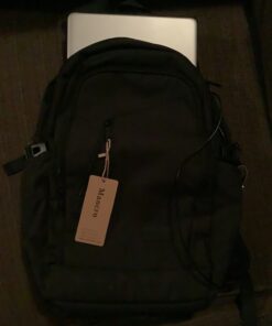 Business Travel Laptop Backpack, Anti Theft Slim Laptop Bag with USB Charging Port for Men and Women, Water Resistant Computer Bag Fits 15.6 Inch Laptop and Notebook (Black) Black 43 81uX7REVayL