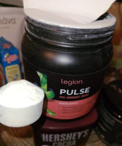 LEGION Pulse Pre Workout Supplement - All Natural Nitric Oxide Preworkout Drink to Boost Energy, Creatine Free, Naturally Sweetened, Beta Alanine, Citrulline, Alpha GPC (Green Apple) Green Apple 20 81uXSRO0DaL