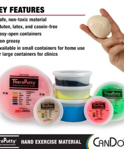 CanDo 10-0958 TheraPutty Standard Hand Exercise Putty, XX-Soft, 4oz 4-ounce 9 81uXp9gbuTL 4